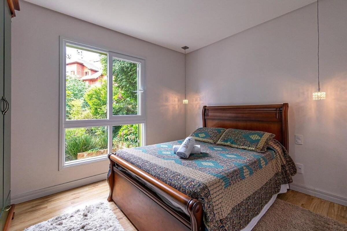 Rosa Edificio Giovani Pizetta Apartment Gramado Ngoại thất bức ảnh